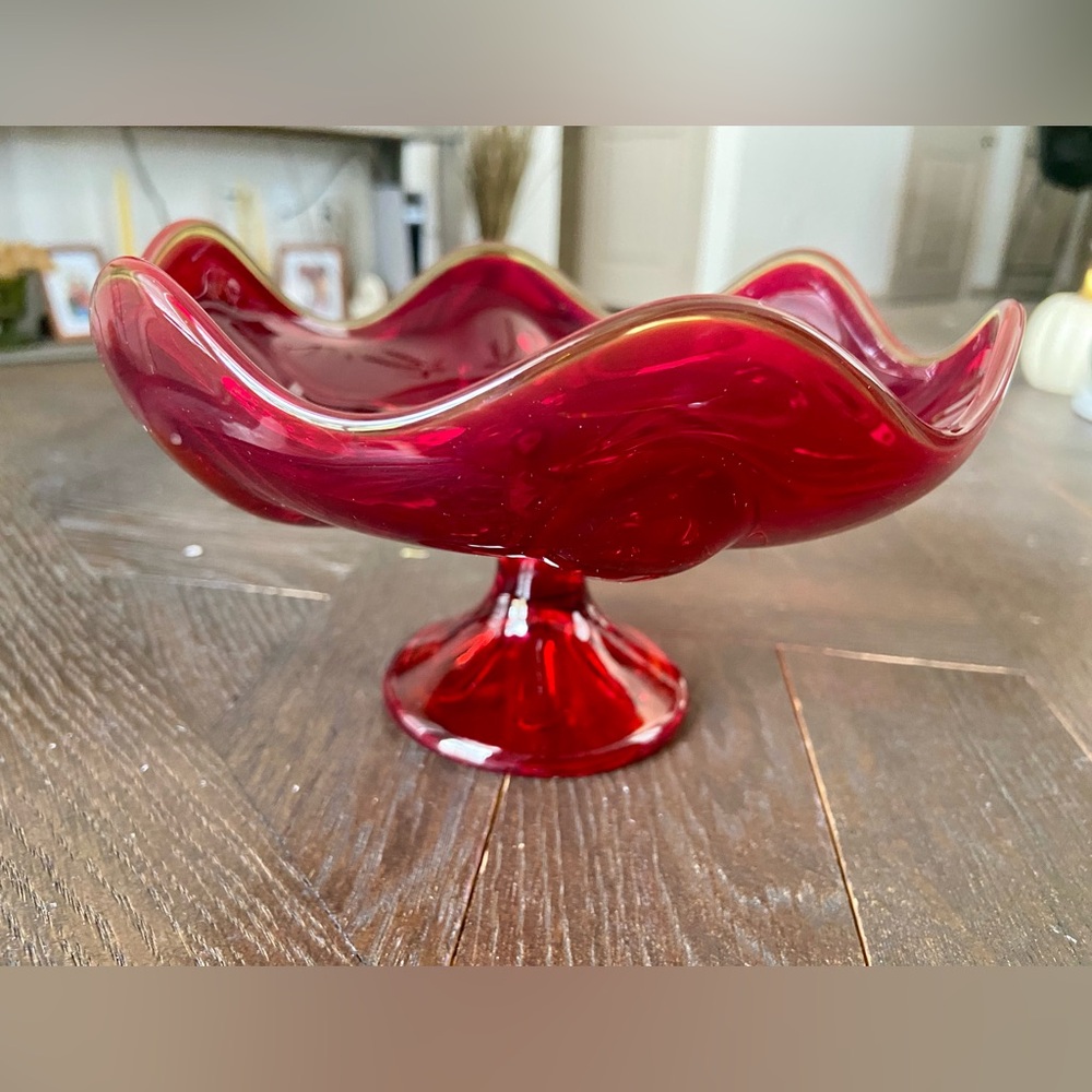 VTG Viking Glass Epic 6 Petal mini compote